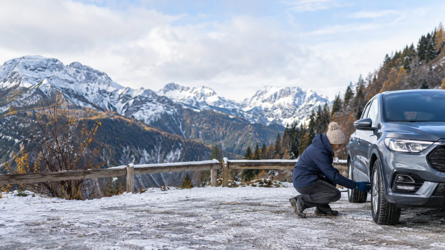 J'ai voulu partir à la montagne en novembre : pneus neige obligatoire ou chaînes, ce que j'ai dû vérifier avant
